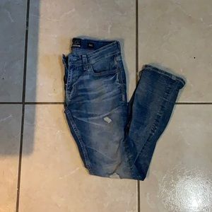 Buckle Black Slim Straight Jeans